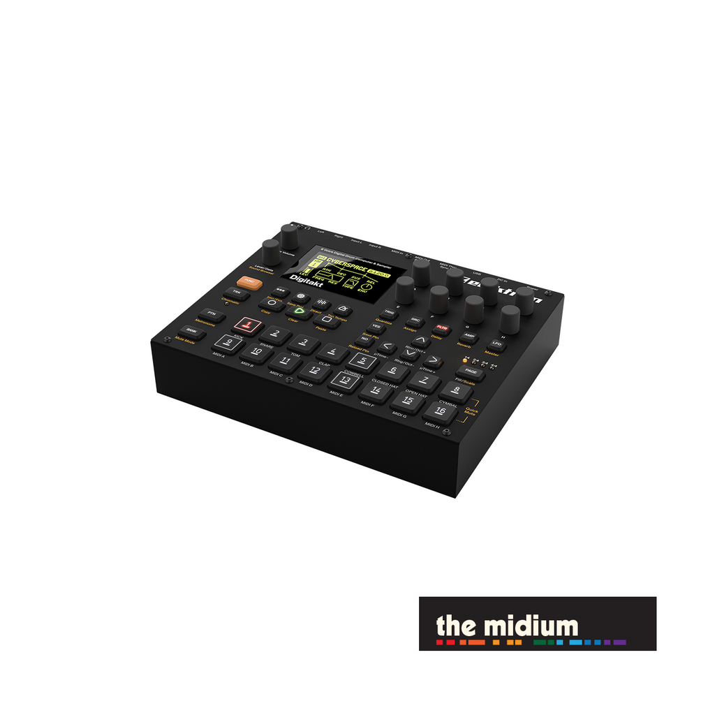 digitakt sequencing external gear Elektron Digitakt digital drum computer and sampler