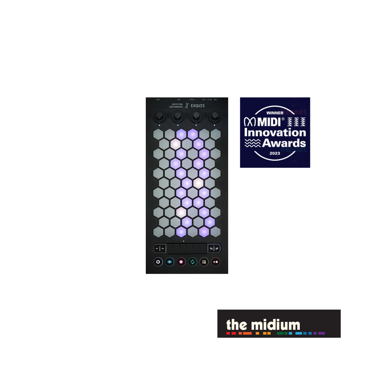 Intuitive Instruments Exquis Pure MIDI CV and MPE controller | The