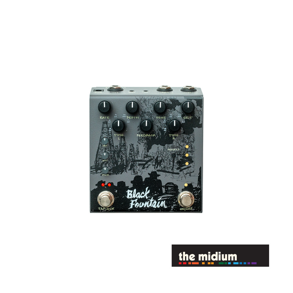 black fountain pedal Old Blood Noise Endeavors BLACK FOUNTAIN stereo dual delay –– SIGNATUR