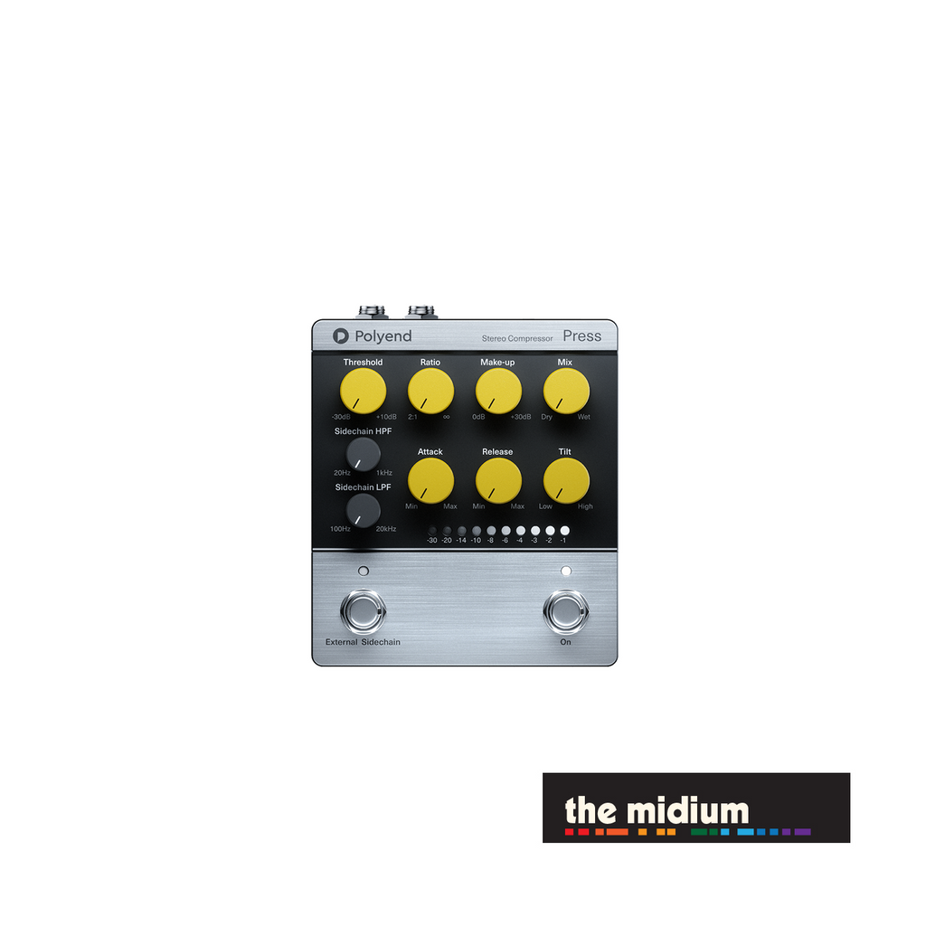Polyend PRESS analog stereo compressor with sidechain control