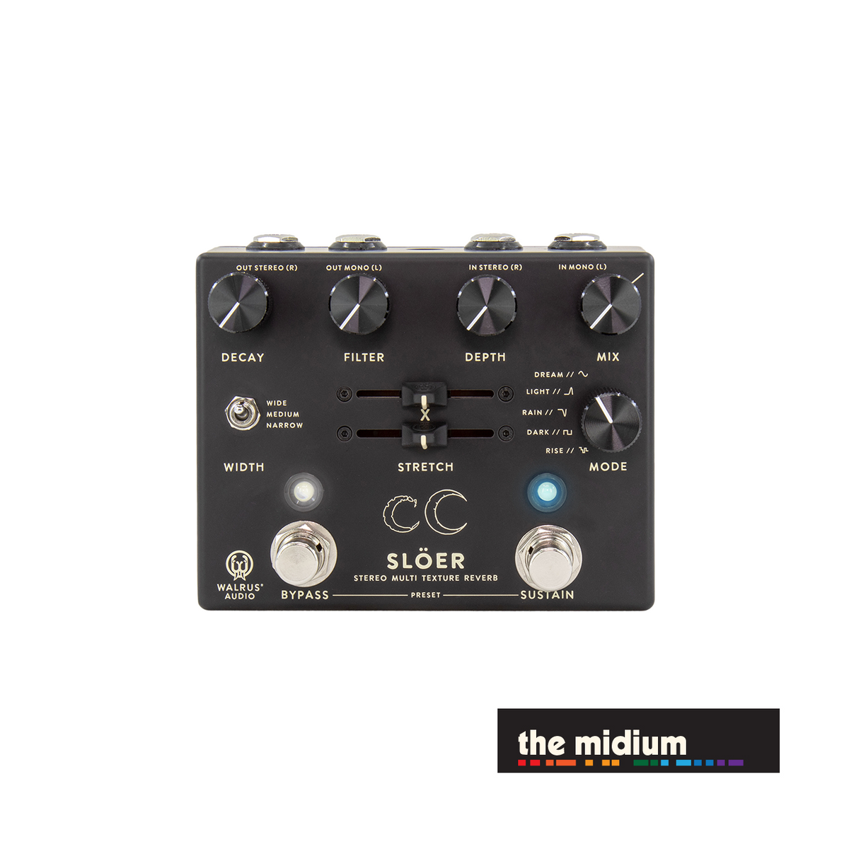 Walrus Audio Slöer Ambient Reverb, Black – Carlton Music Center
