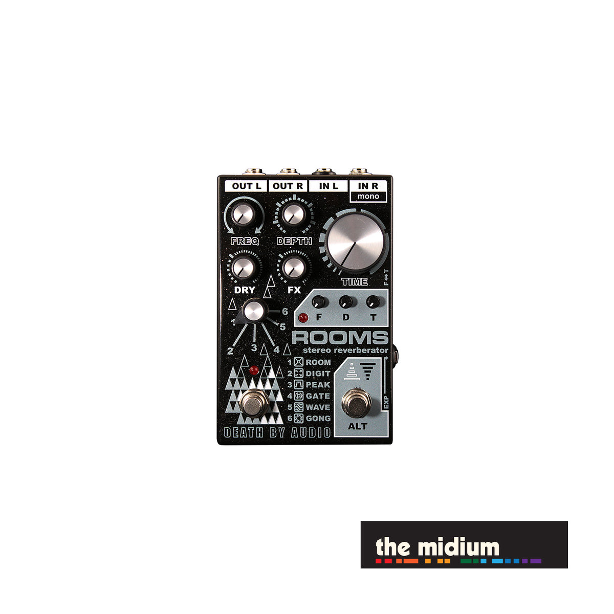 Death By Audio Rooms stereo reverb pedal | The Midium