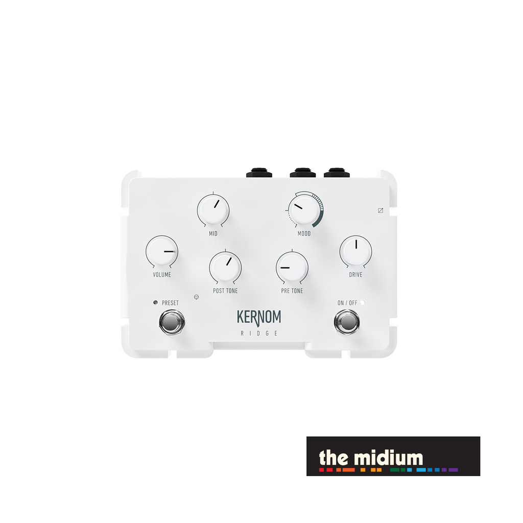 midi overdrive pedal Kernom RIDGE augmented analog overdrive with MIDI