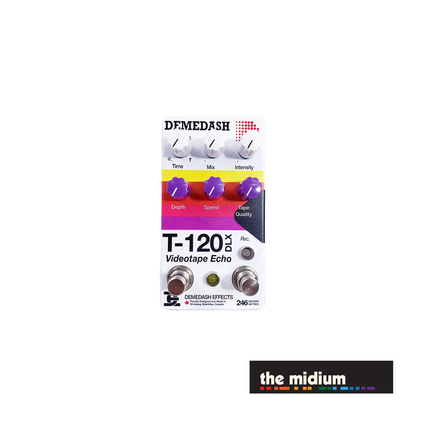 t-120 pedal Demedash Effects T-120 Videotape Echo DELUXE V2 pedal Signature Edition (signed by Steve Demedash)