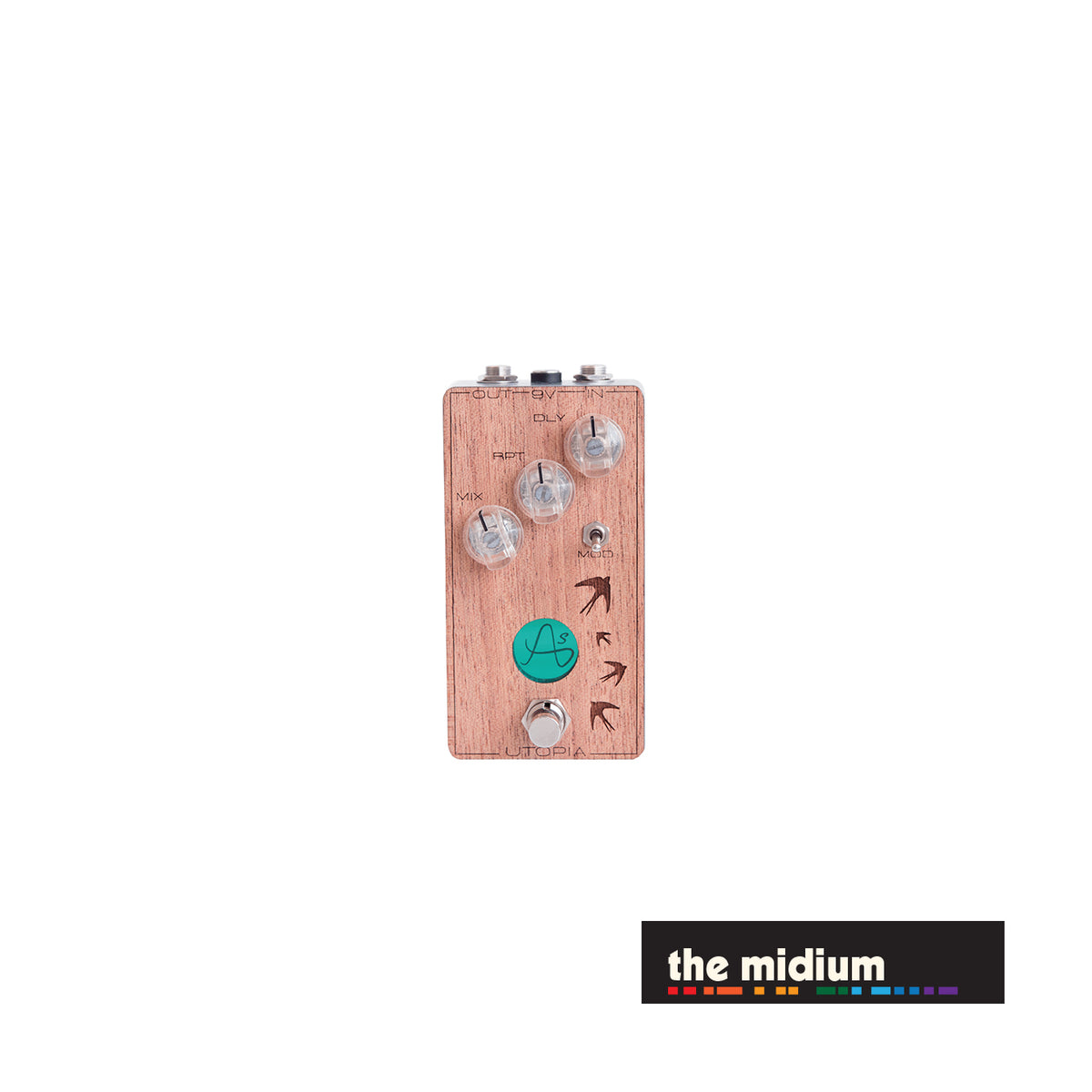 Anasounds Utopia tape echo modulation delay pedal The Midium