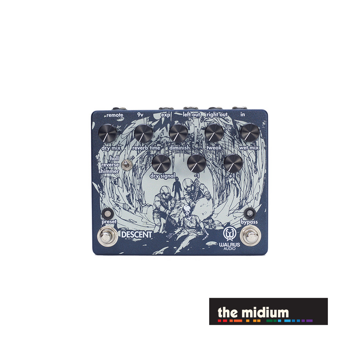 Walrus Audio Descent stereo reverb / octave machine pedal | The Midium